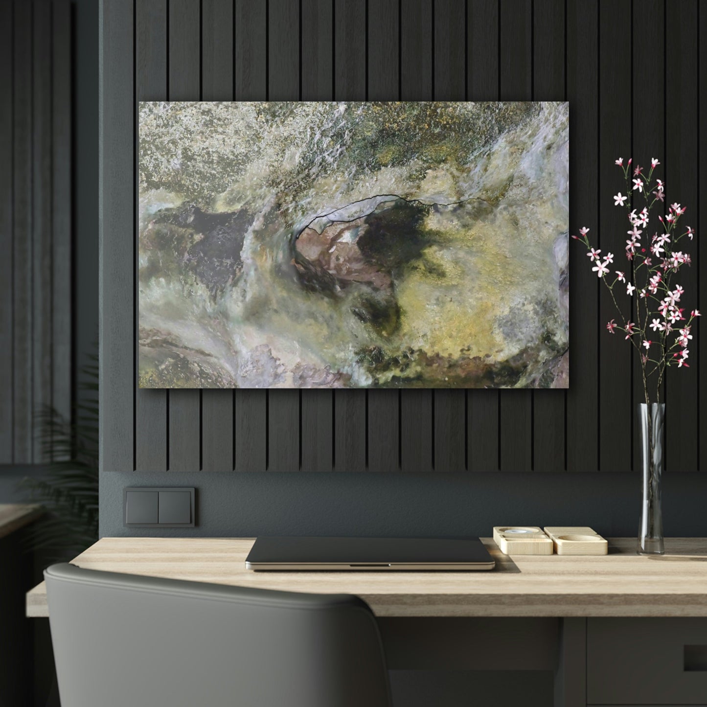 AWESOME Acrylic Prints - Stunning Pristine & Remote Mona island Puerto Rico - Hidden cave - amazing colors due to some sunlight - Green Forest Home