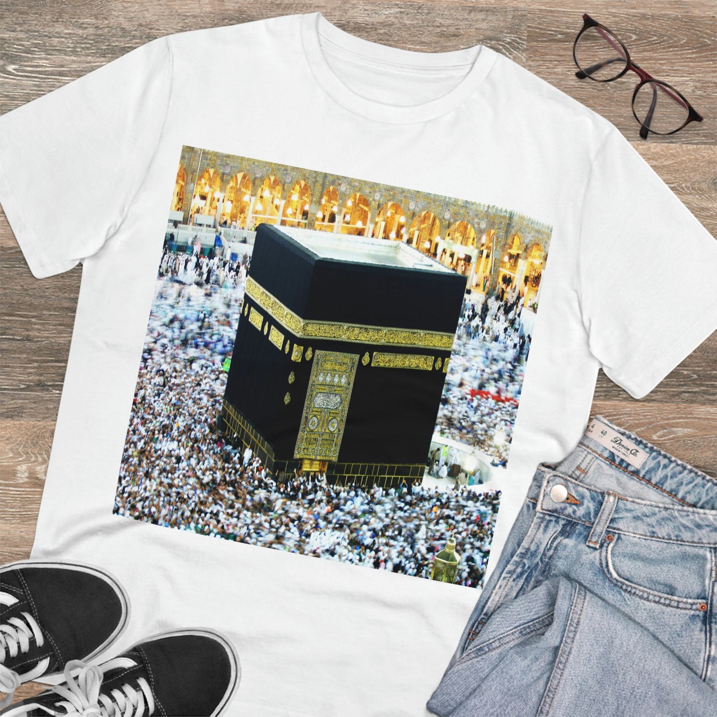 Organic Creator T-shirt - Unisex - EU Print - Hajj pilgrimage to Kaaba - the "House of Allah", in the sacred city of Mecca UAE ID#1