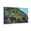 Best Beaches & Islands - Canvas Stretched, 0.75" in 6 sizes - Coconut Shoreline - Isolated Paradise - Mentawais Islands - Indonesia - US Print - Green Forest Home