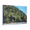 Best Beaches & Islands - Canvas Stretched, 0.75" in 6 sizes - Coconut Shoreline - Isolated Paradise - Mentawais Islands - Indonesia - US Print - Green Forest Home