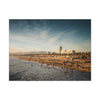 Best Beaches & Islands - Canvas Stretched, 0.75" in 6 sizes - Famous Santa Monica Beach and Venice Beach in California USA - US Print - Green Forest Home