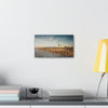 Best Beaches & Islands - Canvas Stretched, 0.75" in 6 sizes - Famous Santa Monica Beach and Venice Beach in California USA - US Print - Green Forest Home