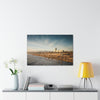 Best Beaches & Islands - Canvas Stretched, 0.75" in 6 sizes - Famous Santa Monica Beach and Venice Beach in California USA - US Print - Green Forest Home