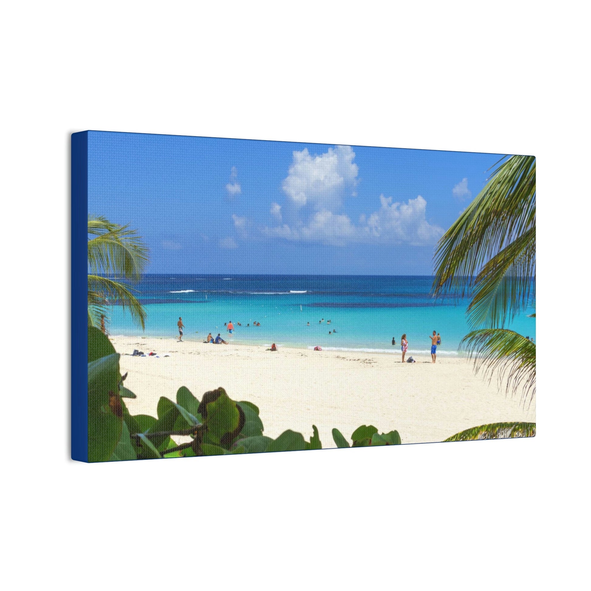 Best Beaches & Islands - Canvas Stretched, 0.75" in 6 sizes - Flamenco Beach on the Puerto Rican Island of Culebra - a top-rated beach in the world - US Print - Green Forest Home