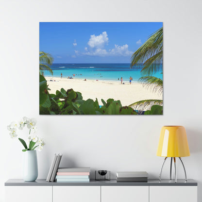 Best Beaches & Islands - Canvas Stretched, 0.75" in 6 sizes - Flamenco Beach on the Puerto Rican Island of Culebra - a top-rated beach in the world - US Print - Green Forest Home