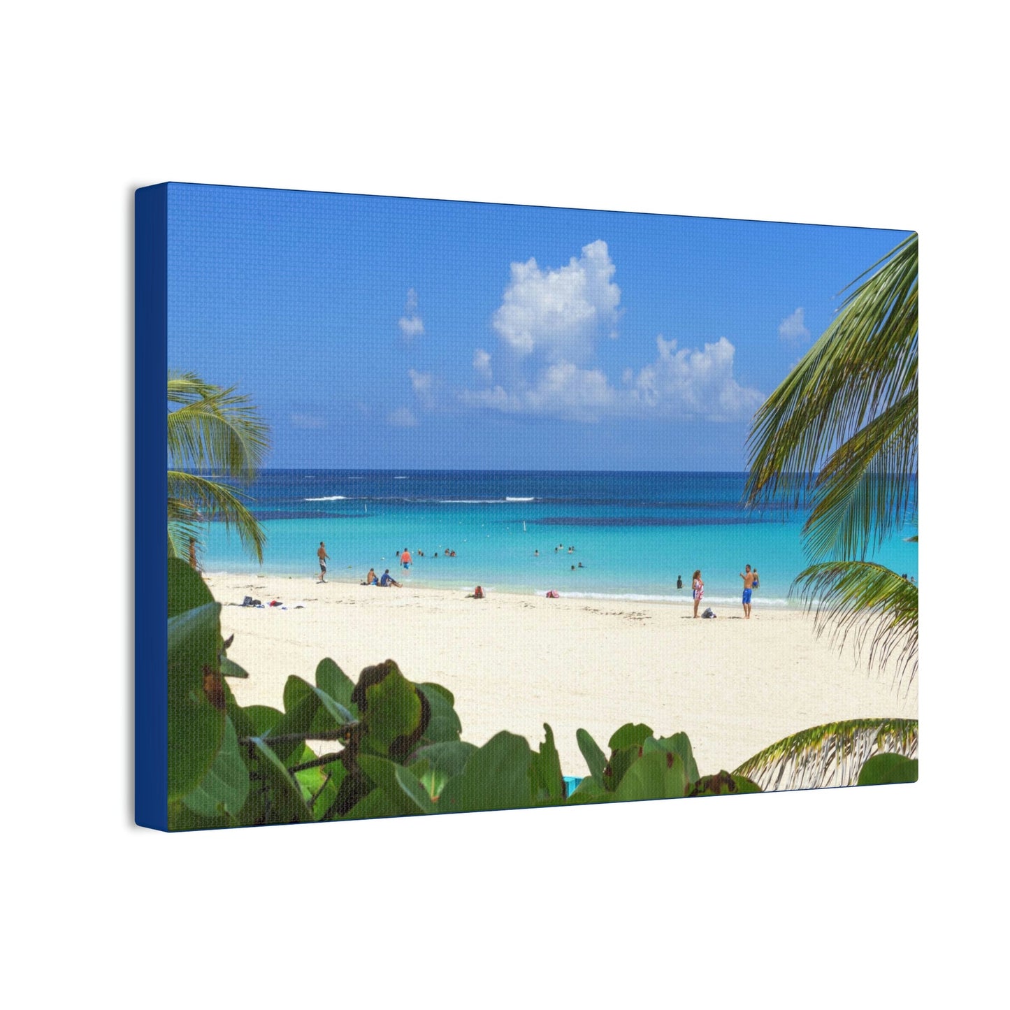 Best Beaches & Islands - Canvas Stretched, 0.75" in 6 sizes - Flamenco Beach on the Puerto Rican Island of Culebra - a top-rated beach in the world - US Print - Green Forest Home