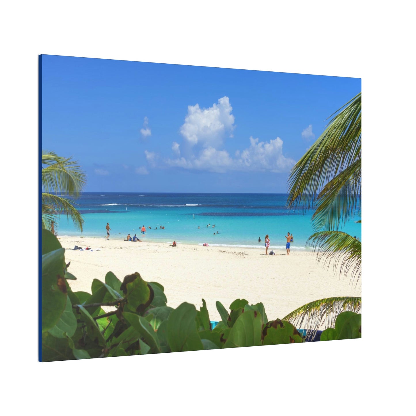 Best Beaches & Islands - Canvas Stretched, 0.75" in 6 sizes - Flamenco Beach on the Puerto Rican Island of Culebra - a top-rated beach in the world - US Print - Green Forest Home