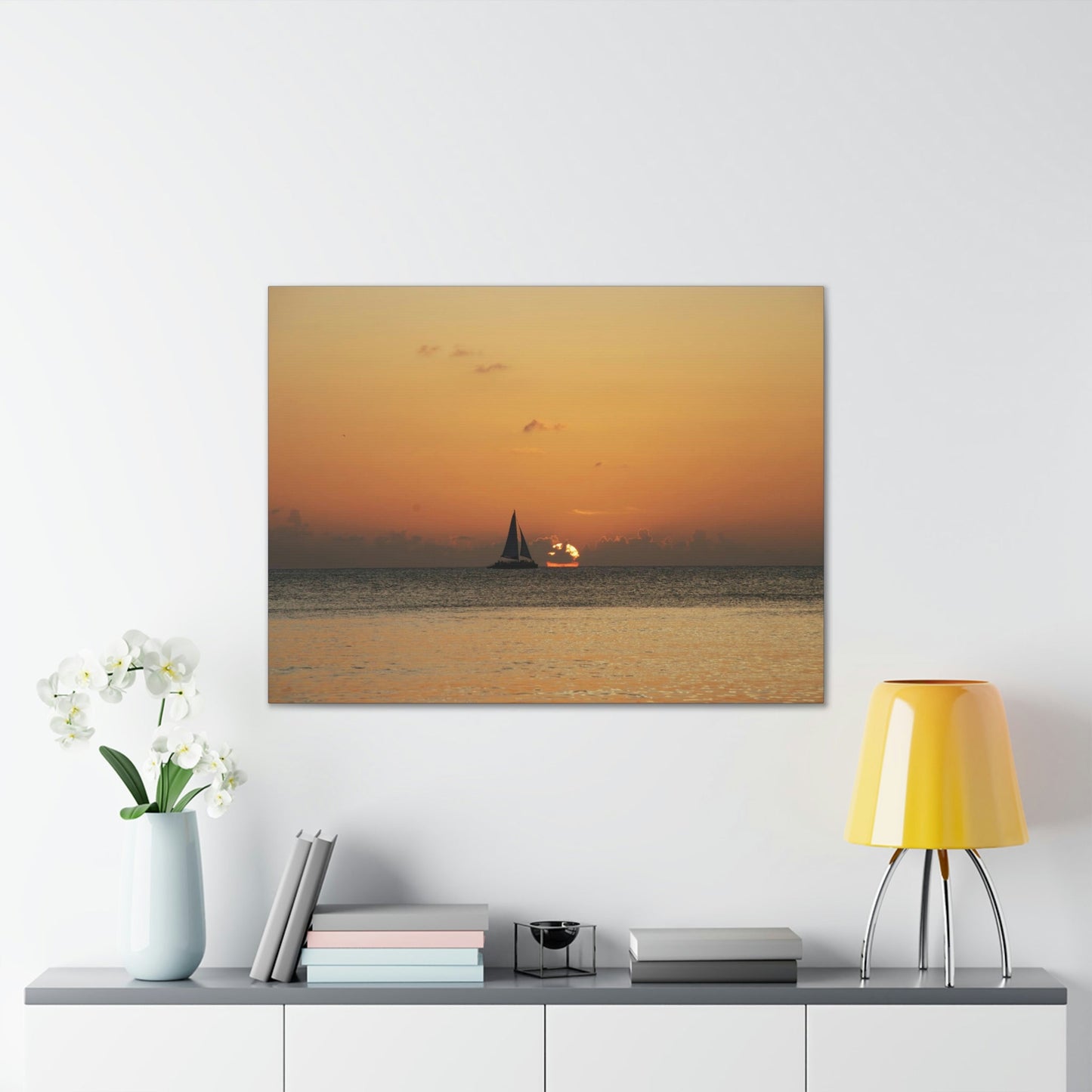 Best Beaches & Islands - Canvas Stretched, 0.75" in 6 sizes - The Cayman Islands - British territory in the Caribbean Sea - US Print - Green Forest Home