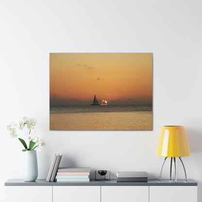 Best Beaches & Islands - Canvas Stretched, 0.75" in 6 sizes - The Cayman Islands - British territory in the Caribbean Sea - US Print - Green Forest Home