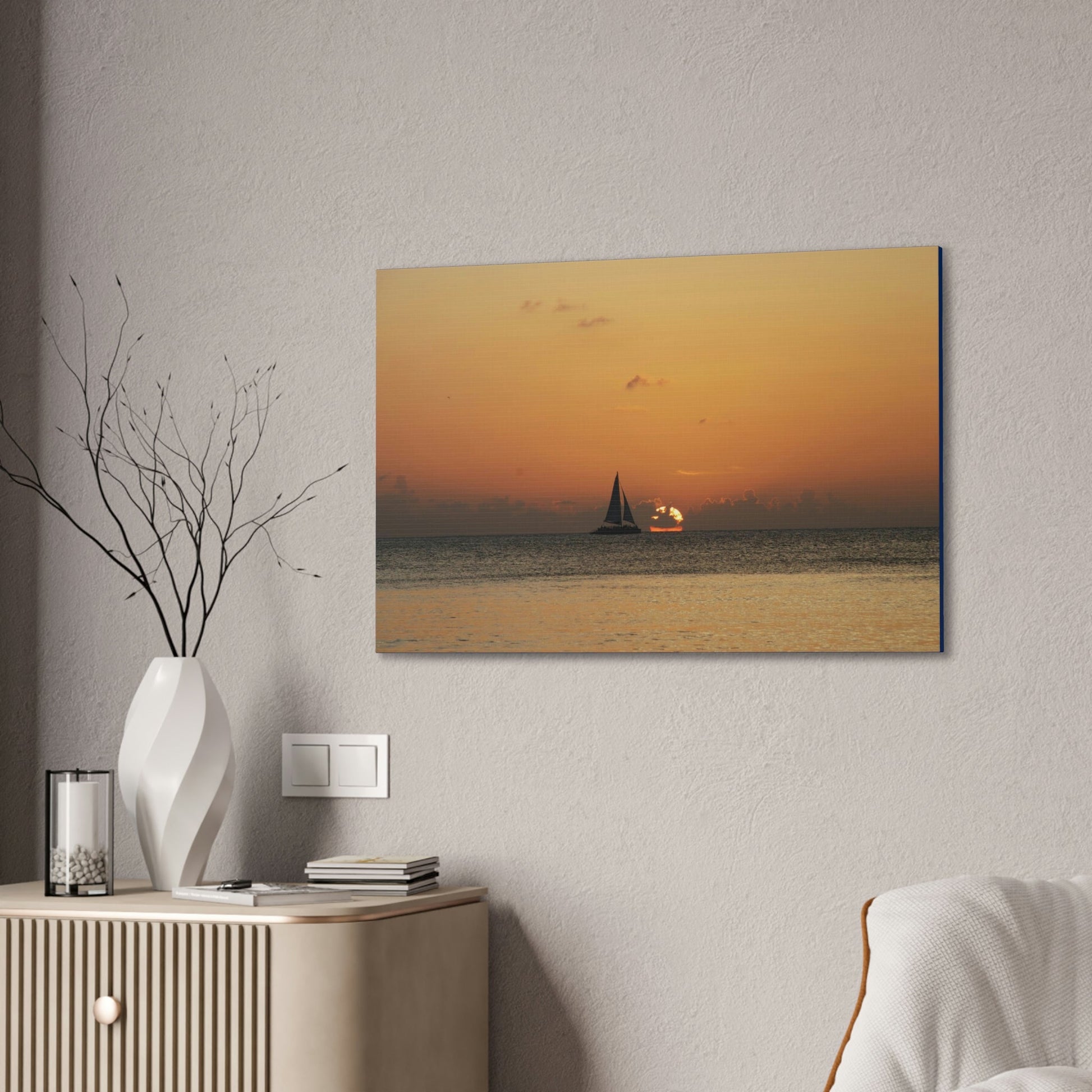 Best Beaches & Islands - Canvas Stretched, 0.75" in 6 sizes - The Cayman Islands - British territory in the Caribbean Sea - US Print - Green Forest Home