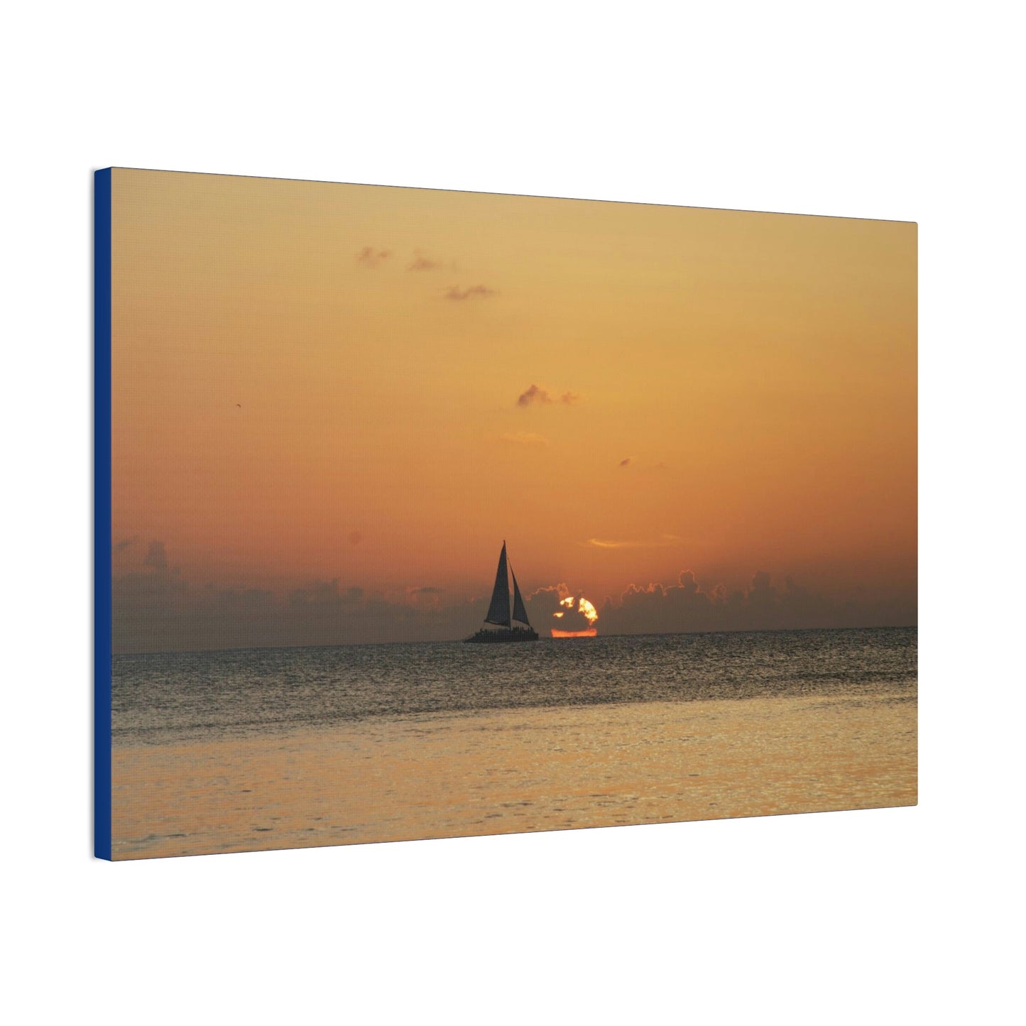 Best Beaches & Islands - Canvas Stretched, 0.75" in 6 sizes - The Cayman Islands - British territory in the Caribbean Sea - US Print - Green Forest Home