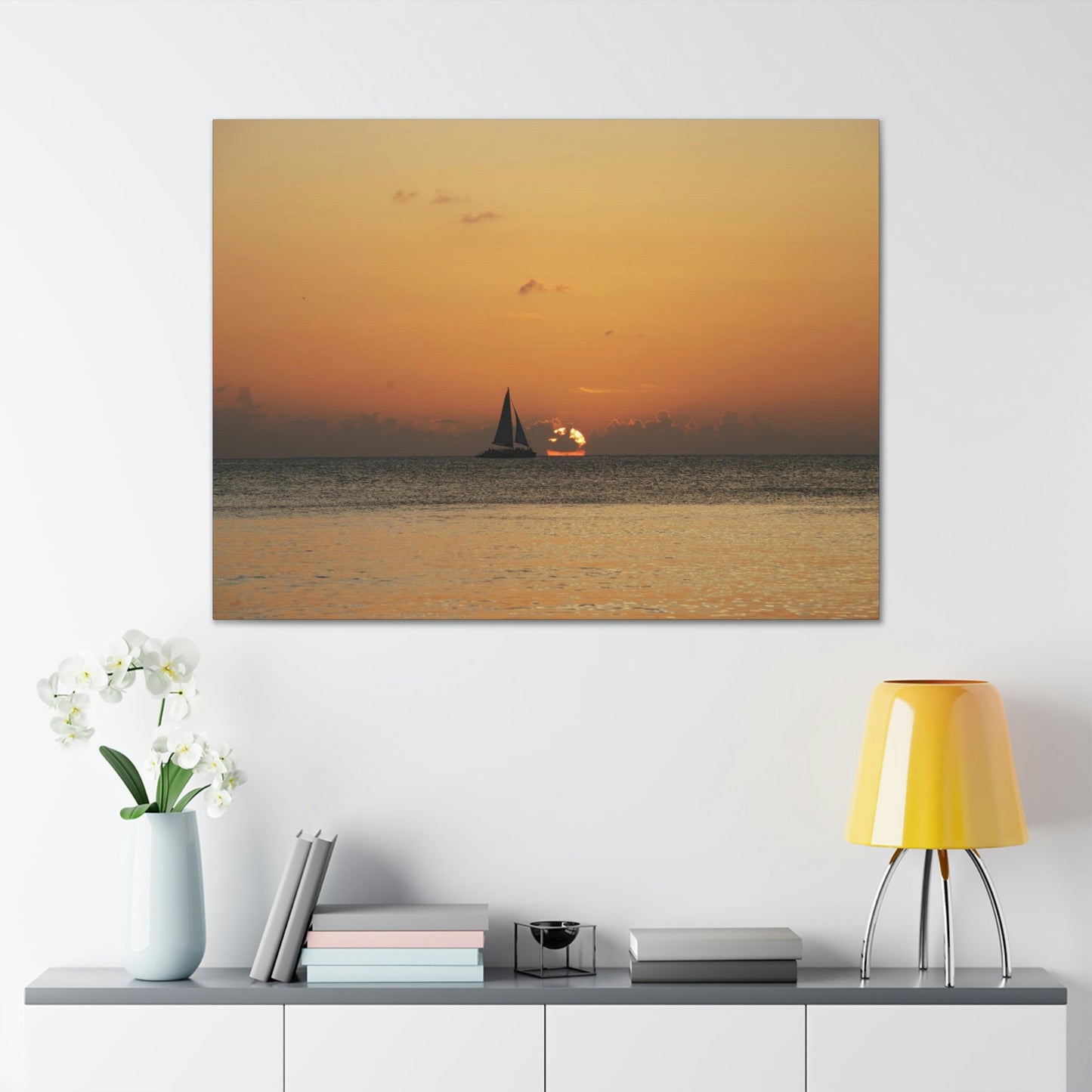 Best Beaches & Islands - Canvas Stretched, 0.75" in 6 sizes - The Cayman Islands - British territory in the Caribbean Sea - US Print - Green Forest Home