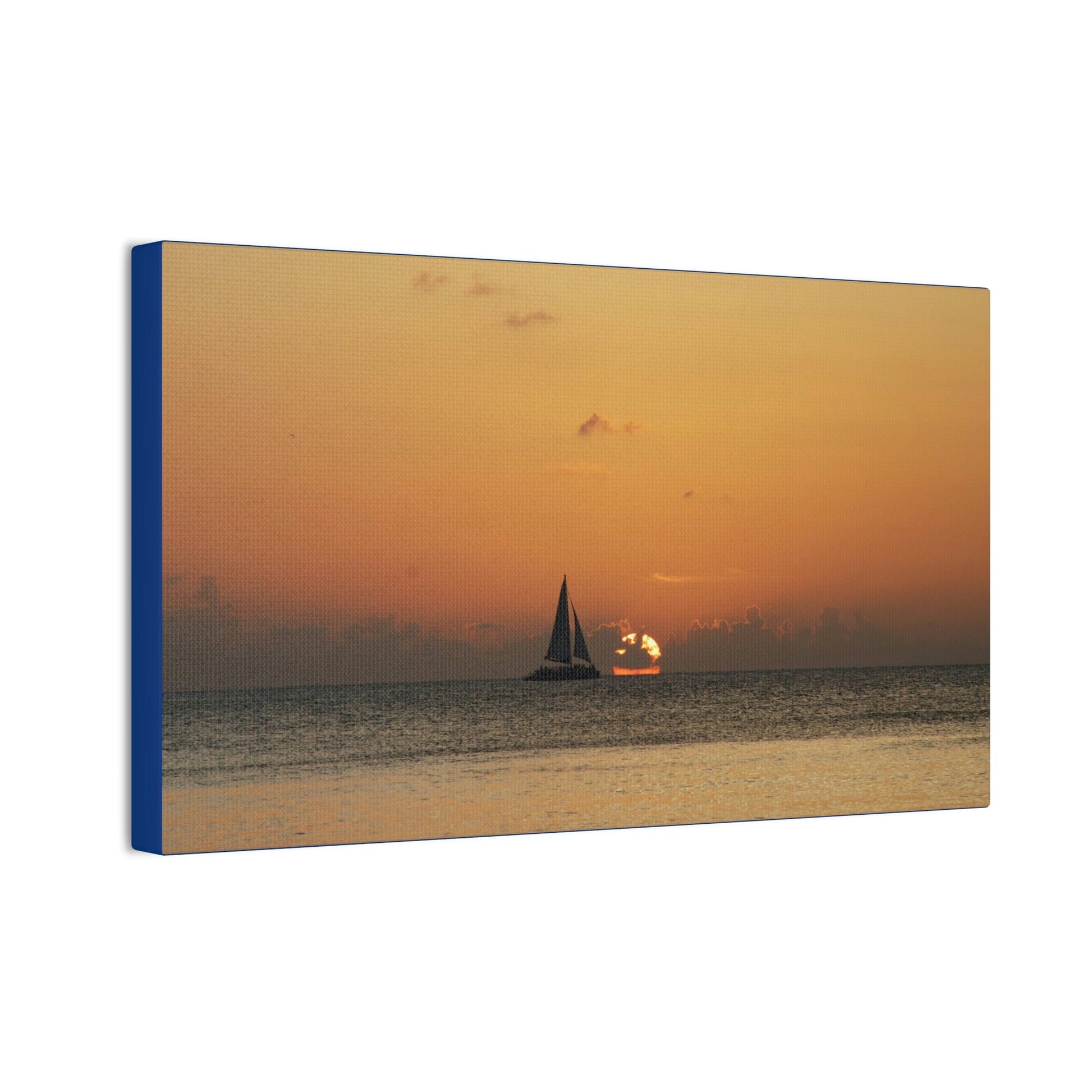 Best Beaches & Islands - Canvas Stretched, 0.75" in 6 sizes - The Cayman Islands - British territory in the Caribbean Sea - US Print - Green Forest Home