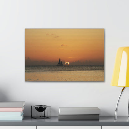Best Beaches & Islands - Canvas Stretched, 0.75" in 6 sizes - The Cayman Islands - British territory in the Caribbean Sea - US Print - Green Forest Home