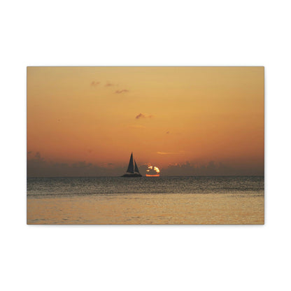 Best Beaches & Islands - Canvas Stretched, 0.75" in 6 sizes - The Cayman Islands - British territory in the Caribbean Sea - US Print - Green Forest Home