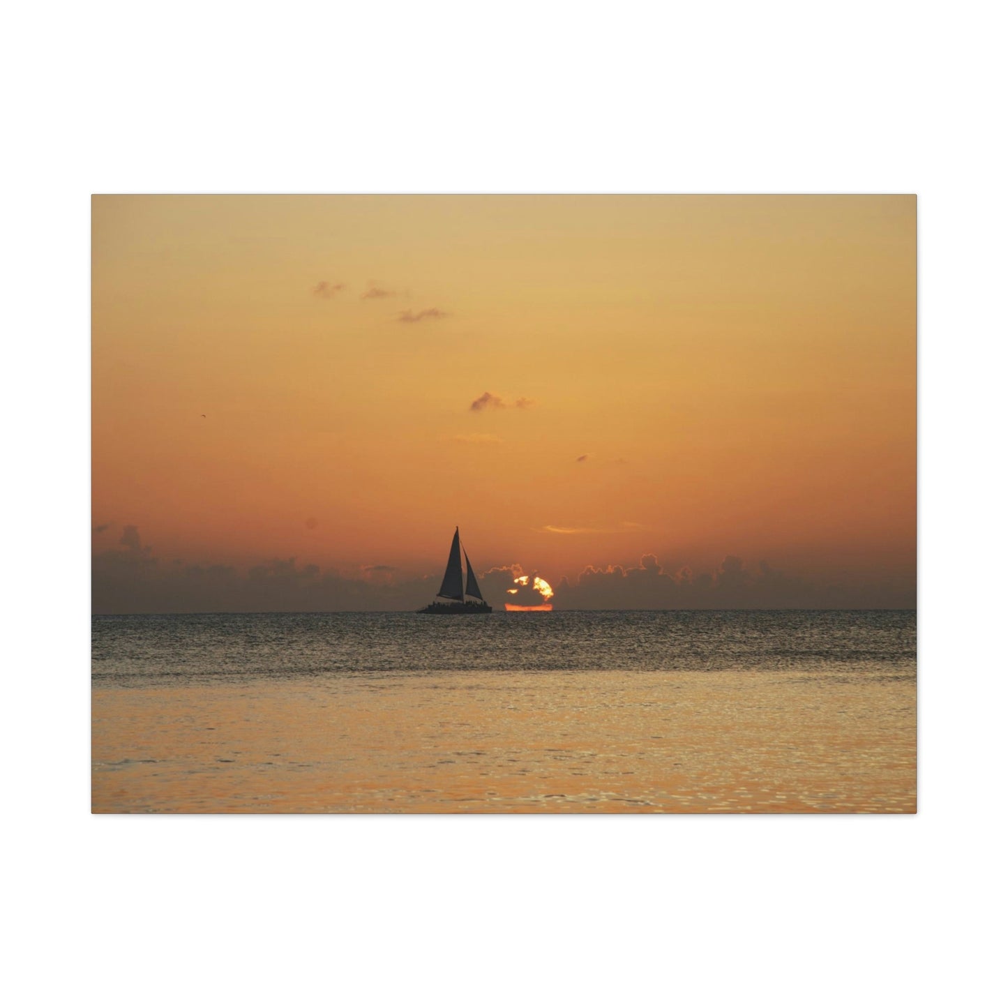 Best Beaches & Islands - Canvas Stretched, 0.75" in 6 sizes - The Cayman Islands - British territory in the Caribbean Sea - US Print - Green Forest Home