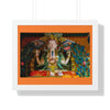 Buddhism -Framed Horizontal Poster - Buddha gold statue in a Buddhist temple in Nepal - Print in USA - Green Forest Home