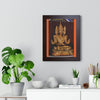 Buddhism - Framed Vertical Poster - TKAM Monastery CA USA - Main Buddha of Pagoda - Blessed by Taungpulu Sayadaw of Burma - Print in USA - Green Forest Home