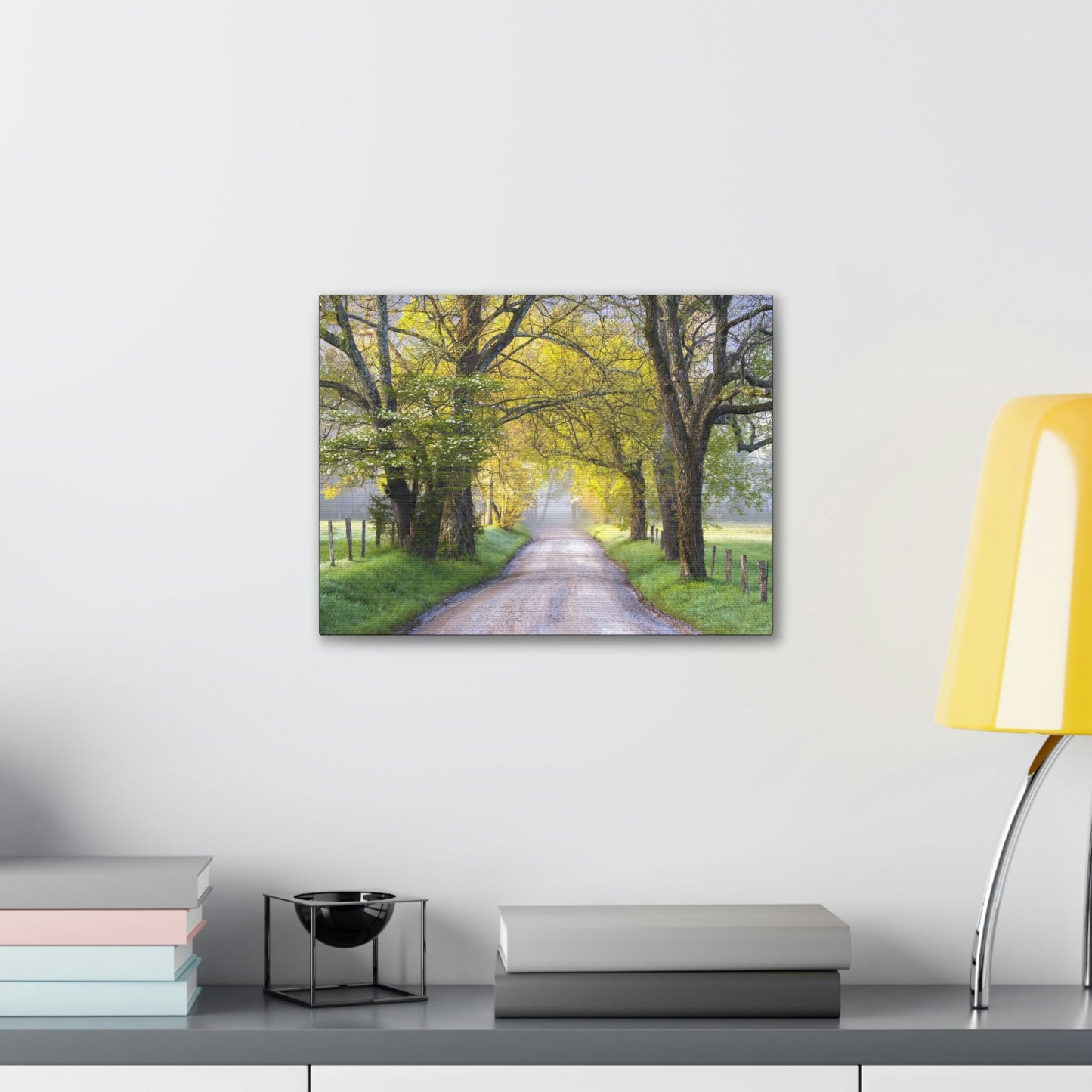 Canvas Gallery Wraps - Cades Cove in spring - the top of the world here - in Smoky Mountain National Park in Summer in Mountain National Park (SMNP) USA - Green Forest Home