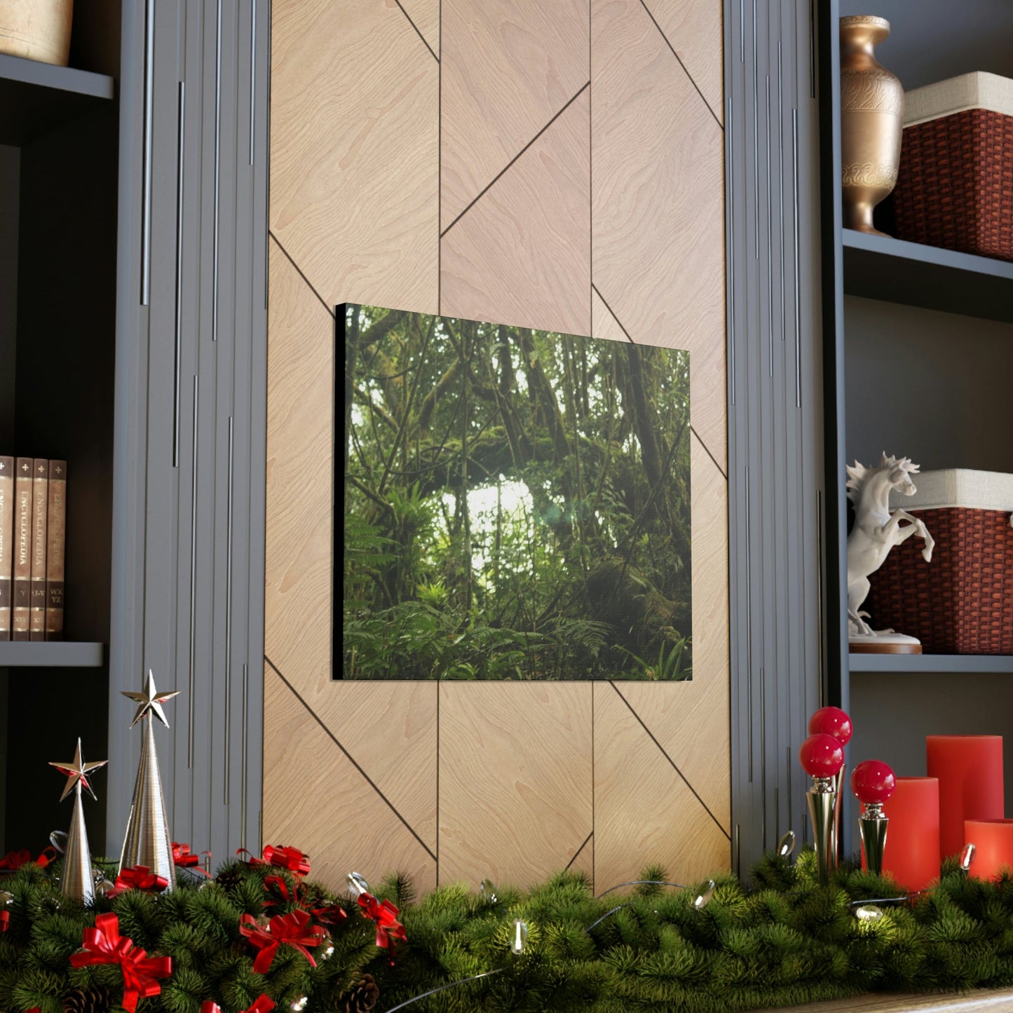 Canvas Gallery Wraps - Forest undergrowth in Tradewinds trail before Maria - when the canopy shaded the ground - 2013 - old pal region - Green Forest Home