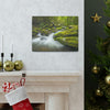 Canvas Gallery Wraps - Roaring Fork River waterfalls - the top of the world here - in Smoky Mountain National Park in Summer in Mountain National Park (SMNP) USA - Green Forest Home