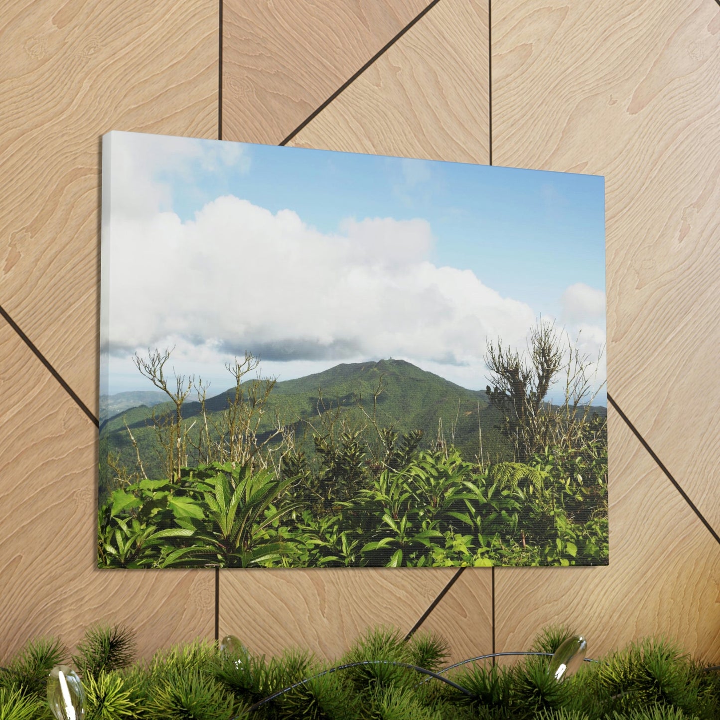 Canvas Gallery Wraps Series - Views of El Yunque rain forest Puerto Rico - Green Forest Home