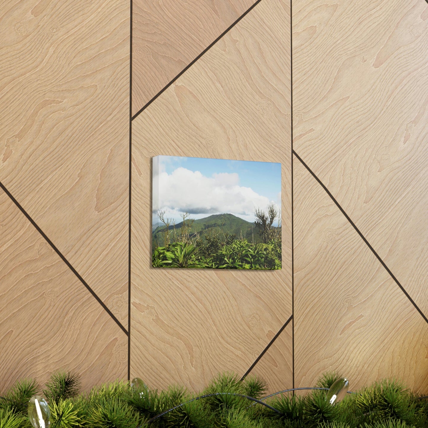 Canvas Gallery Wraps Series - Views of El Yunque rain forest Puerto Rico - Green Forest Home