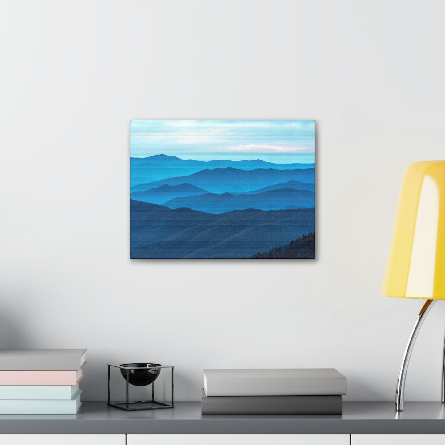 Canvas Gallery Wraps - Sunset at Clingmans Dome at 6,643 feet - the top of the world here - in Smoky Mountain National Park in Summer in Mountain National Park (SMNP) USA - Green Forest Home