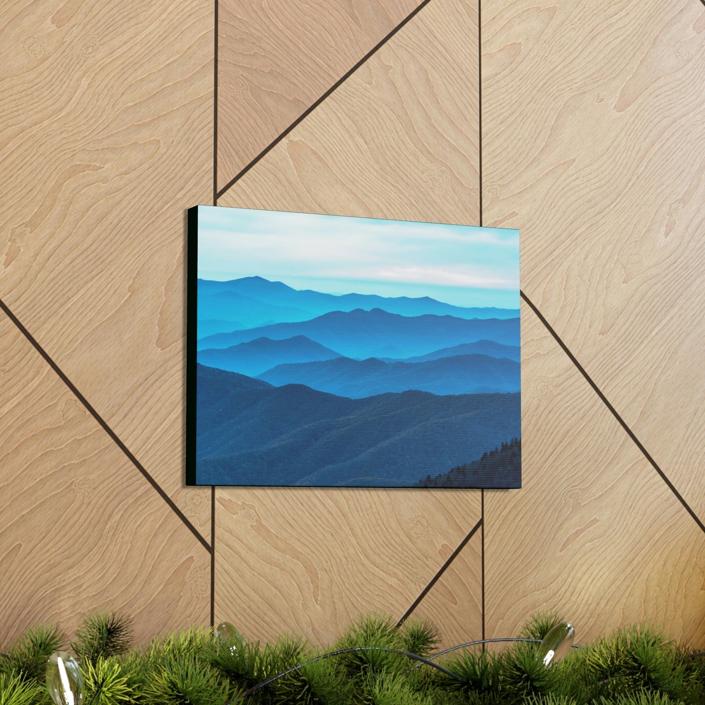 Canvas Gallery Wraps - Sunset at Clingmans Dome at 6,643 feet - the top of the world here - in Smoky Mountain National Park in Summer in Mountain National Park (SMNP) USA - Green Forest Home