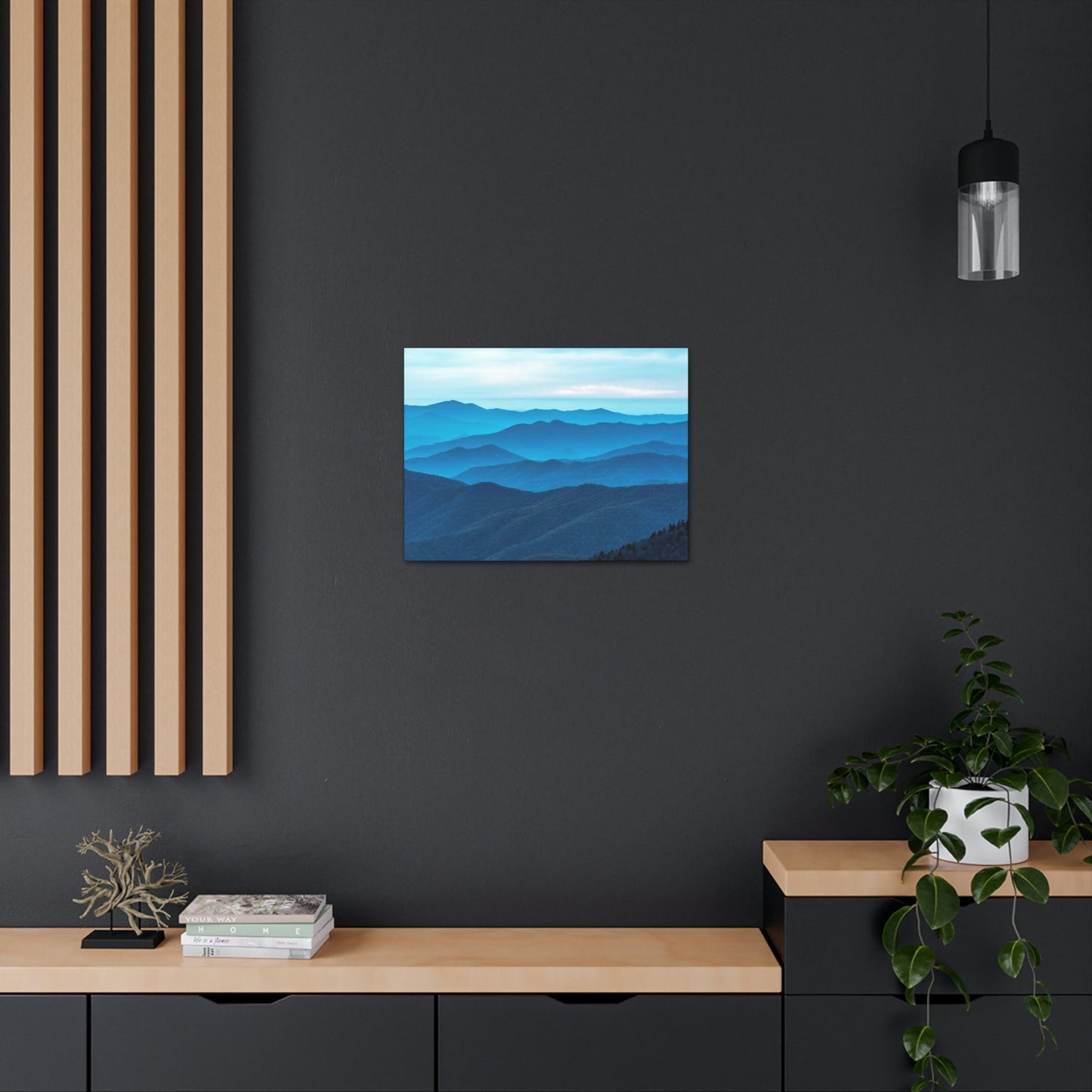 Canvas Gallery Wraps - Sunset at Clingmans Dome at 6,643 feet - the top of the world here - in Smoky Mountain National Park in Summer in Mountain National Park (SMNP) USA - Green Forest Home