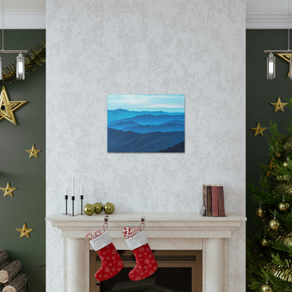 Canvas Gallery Wraps - Sunset at Clingmans Dome at 6,643 feet - the top of the world here - in Smoky Mountain National Park in Summer in Mountain National Park (SMNP) USA - Green Forest Home
