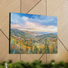 Canvas Gallery Wraps - The Glorious autumn landscape at Newfound Gap in Smoky Mountain National Park in Summer in Mountain National Park (SMNP) USA - Green Forest Home