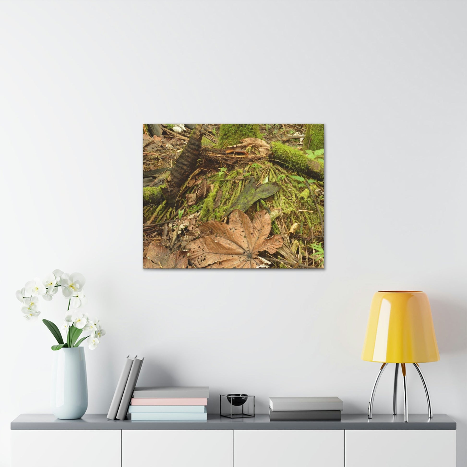 Canvas Gallery Wraps - The Sierra Palm forest - decaying palm - in El Yunque rainforest PR - Green Forest Home