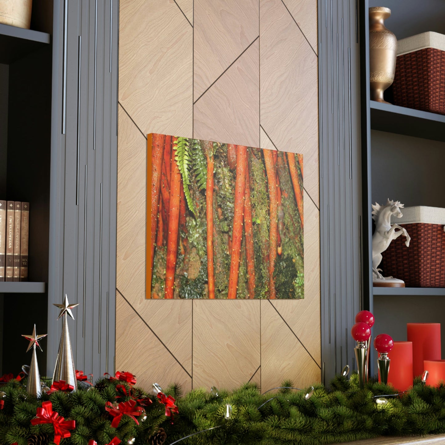 Canvas Gallery Wraps - The strong roots of the Sierra Palm - that can wisthand hurricane force winds! - Green Forest Home