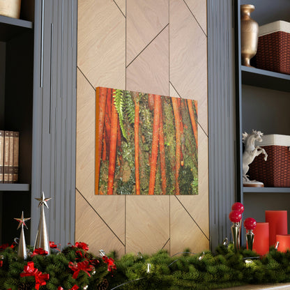 Canvas Gallery Wraps - The strong roots of the Sierra Palm - that can wisthand hurricane force winds! - Green Forest Home