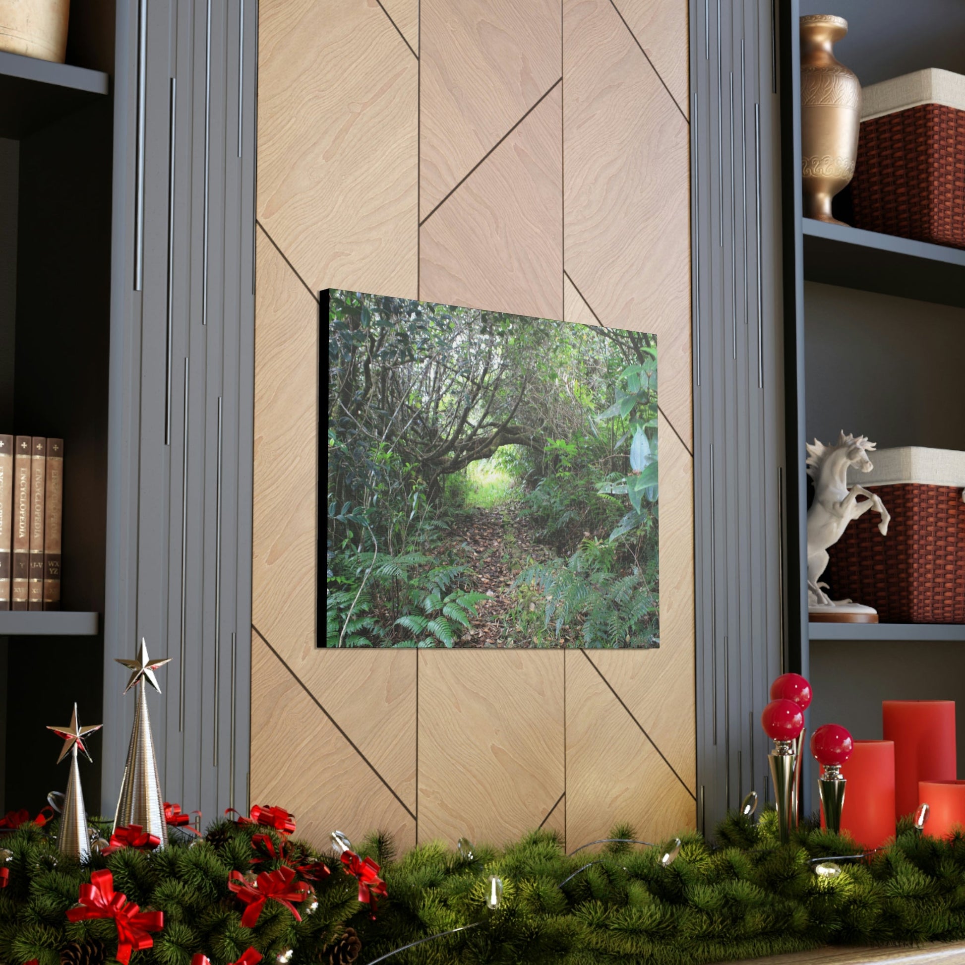 Canvas Gallery Wraps - The Tradewinds trail before Hurricane Maria - 2013 - old pal region - Green Forest Home