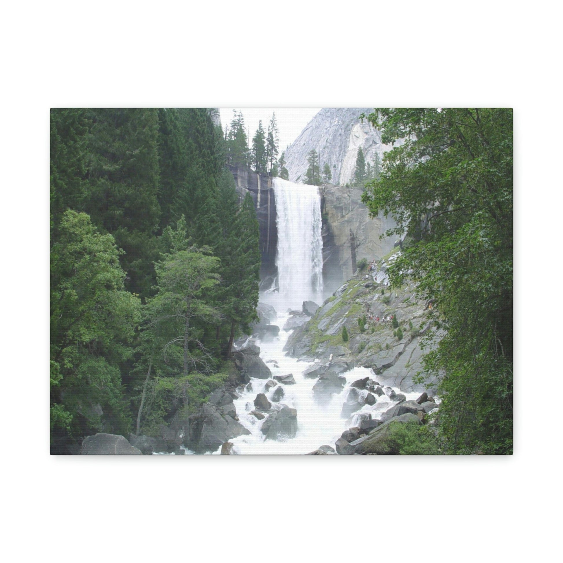 Canvas Gallery Wraps - The US National Parks - Yosemite awesome Vernal falls - California - USA NPS - Green Forest Home