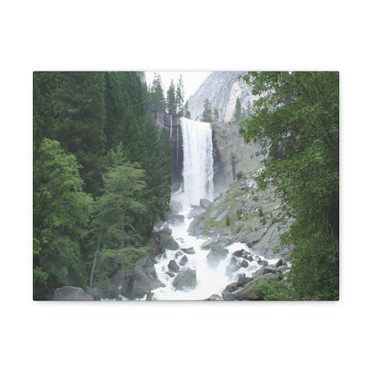 Canvas Gallery Wraps - The US National Parks - Yosemite awesome Vernal falls - California - USA NPS - Green Forest Home