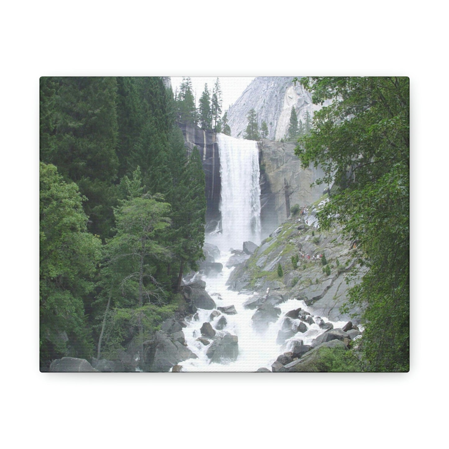 Canvas Gallery Wraps - The US National Parks - Yosemite awesome Vernal falls - California - USA NPS - Green Forest Home