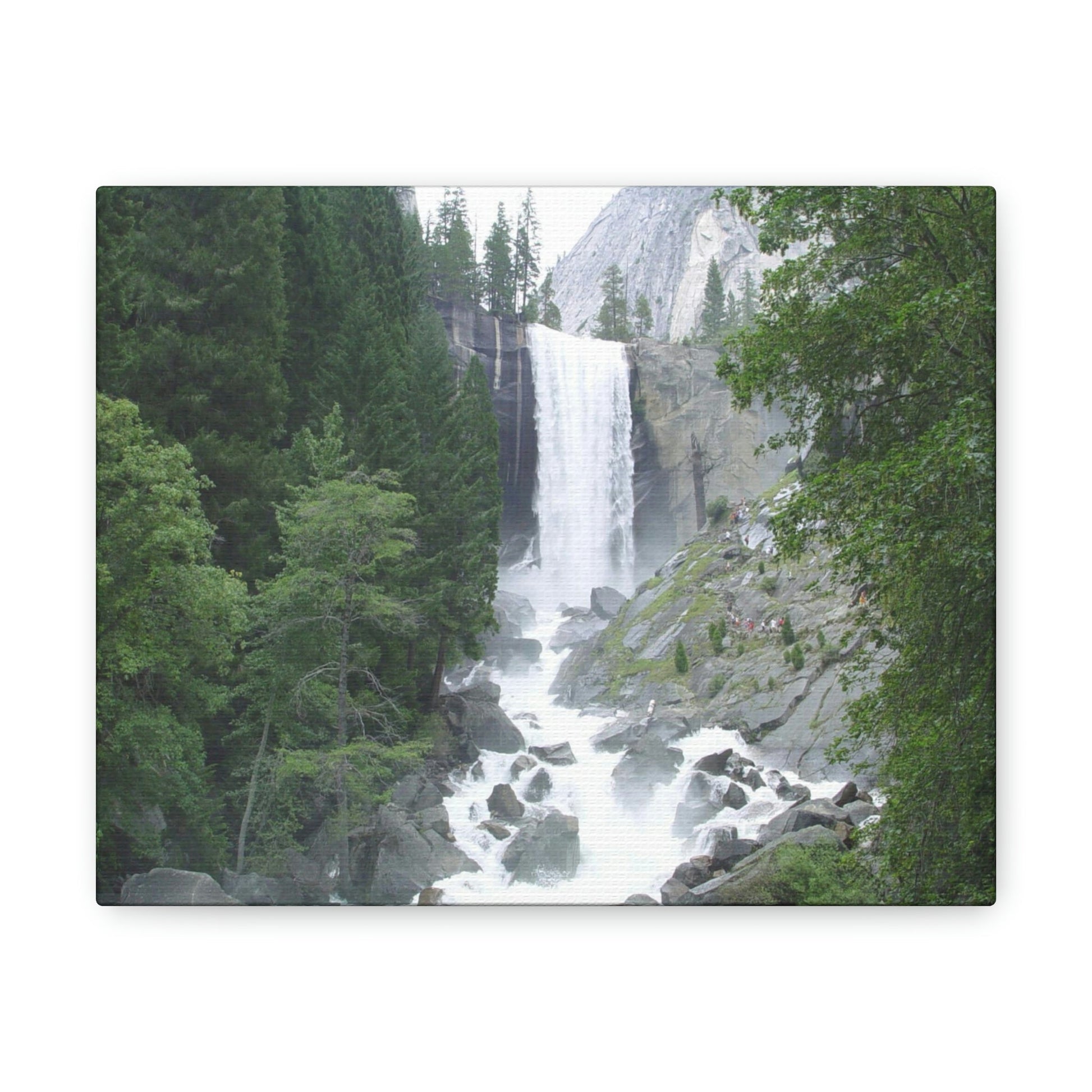Canvas Gallery Wraps - The US National Parks - Yosemite awesome Vernal falls - California - USA NPS - Green Forest Home