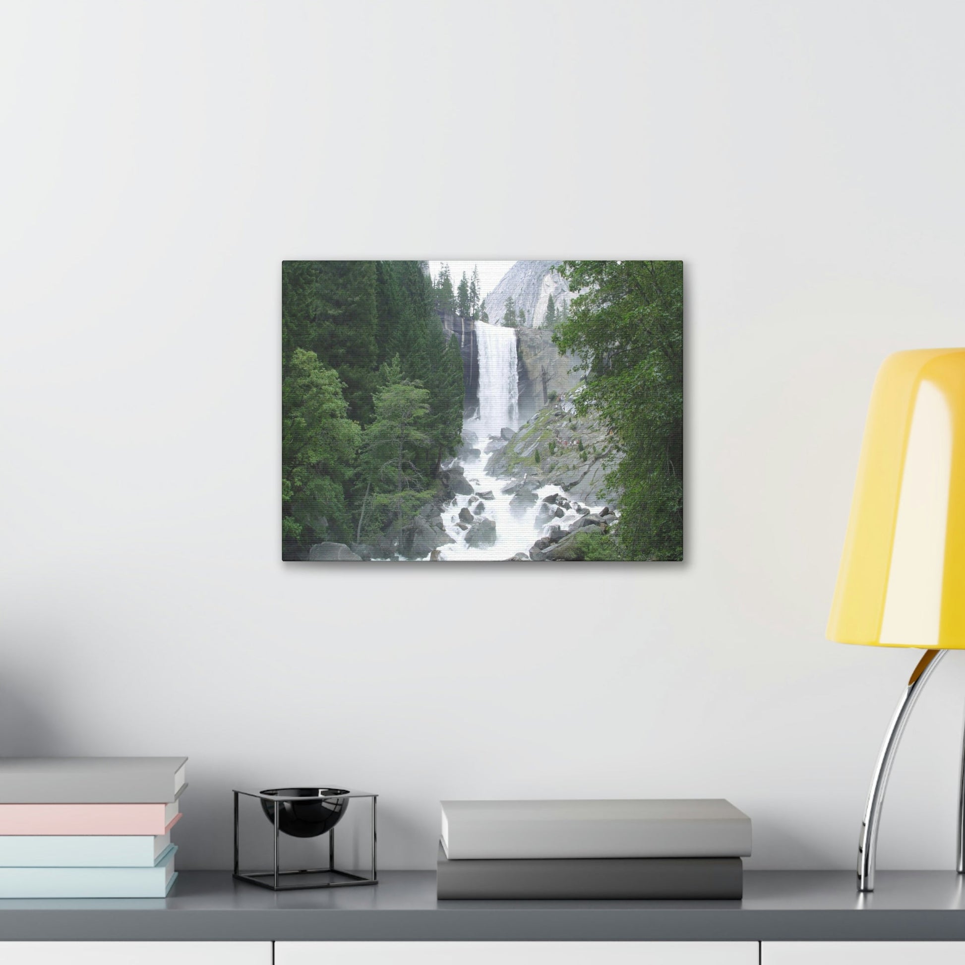 Canvas Gallery Wraps - The US National Parks - Yosemite awesome Vernal falls - California - USA NPS - Green Forest Home