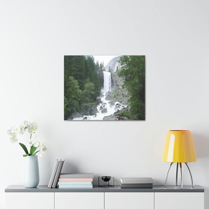 Canvas Gallery Wraps - The US National Parks - Yosemite awesome Vernal falls - California - USA NPS - Green Forest Home