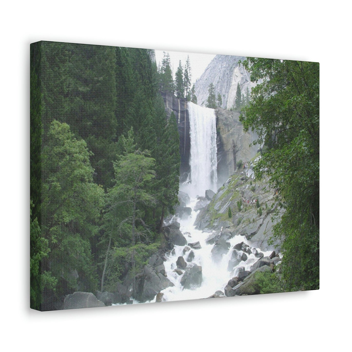 Canvas Gallery Wraps - The US National Parks - Yosemite awesome Vernal falls - California - USA NPS - Green Forest Home