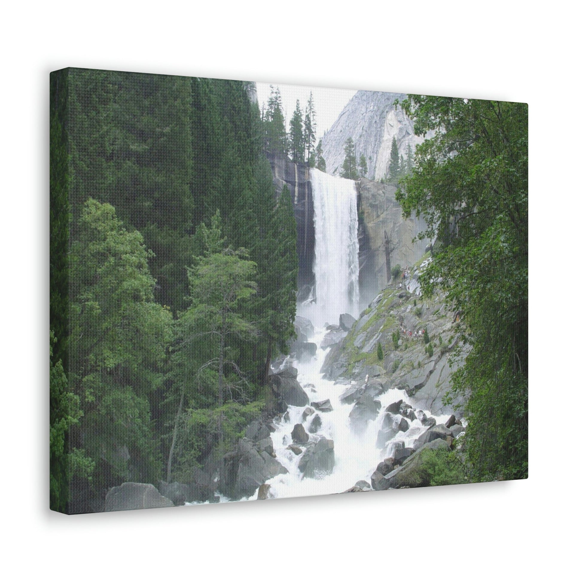 Canvas Gallery Wraps - The US National Parks - Yosemite awesome Vernal falls - California - USA NPS - Green Forest Home