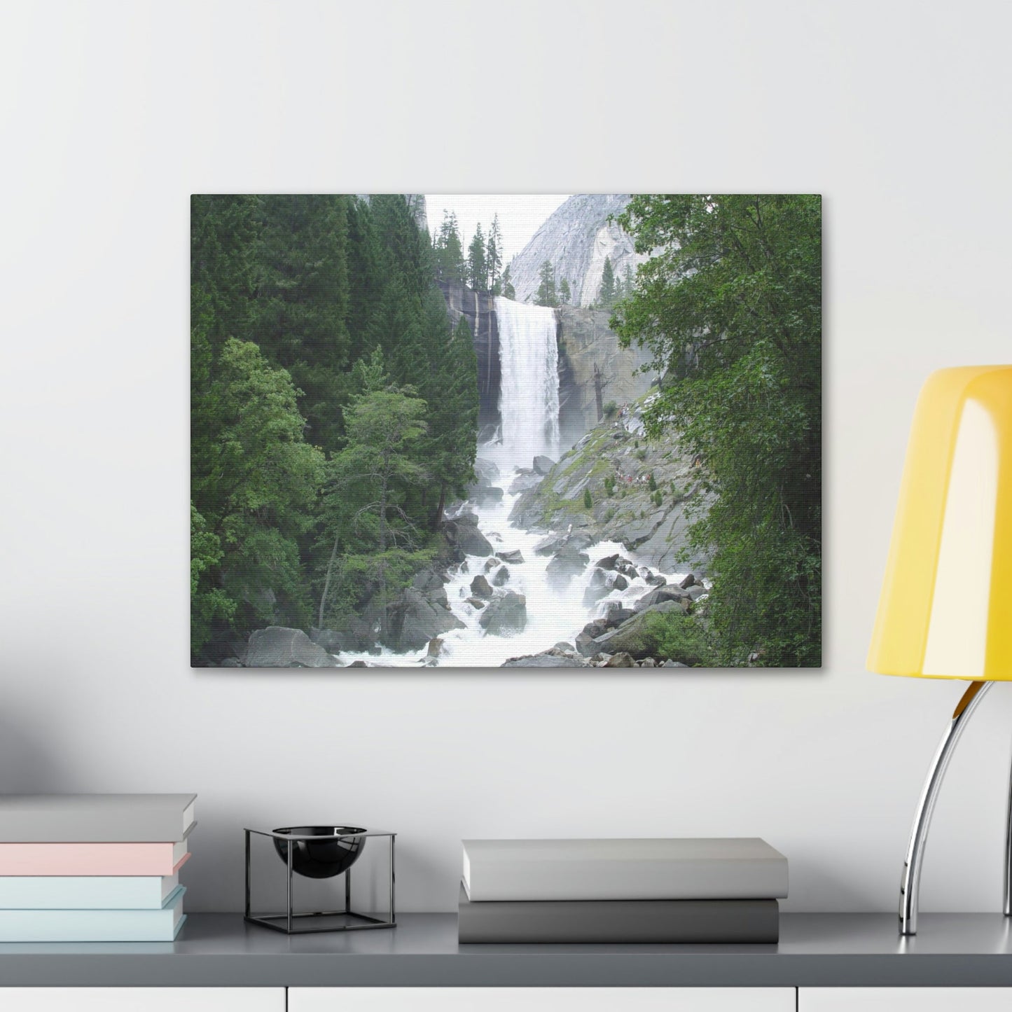 Canvas Gallery Wraps - The US National Parks - Yosemite awesome Vernal falls - California - USA NPS - Green Forest Home