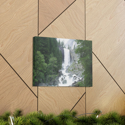Canvas Gallery Wraps - The US National Parks - Yosemite awesome Vernal falls - California - USA NPS - Green Forest Home