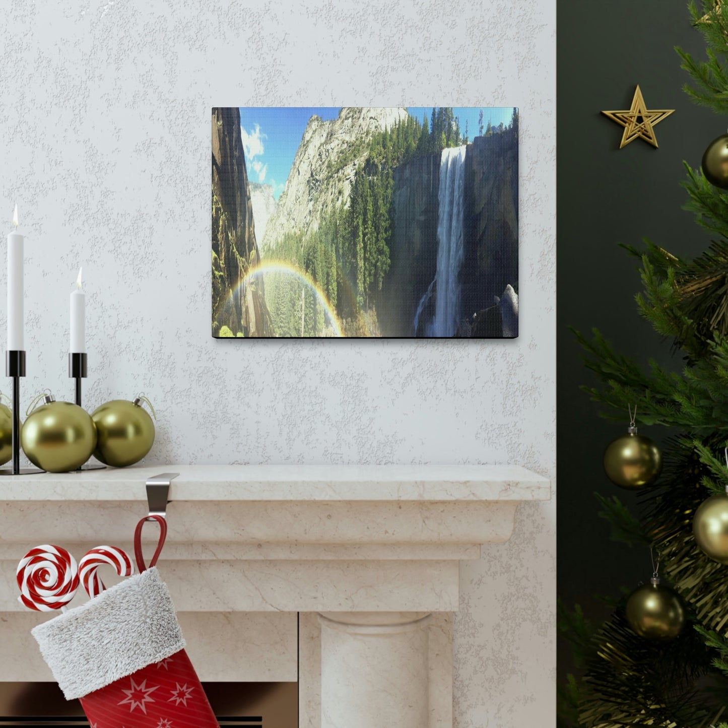 Canvas Gallery Wraps - The US National Parks - Yosemite Falls - California - USA NPS - Green Forest Home