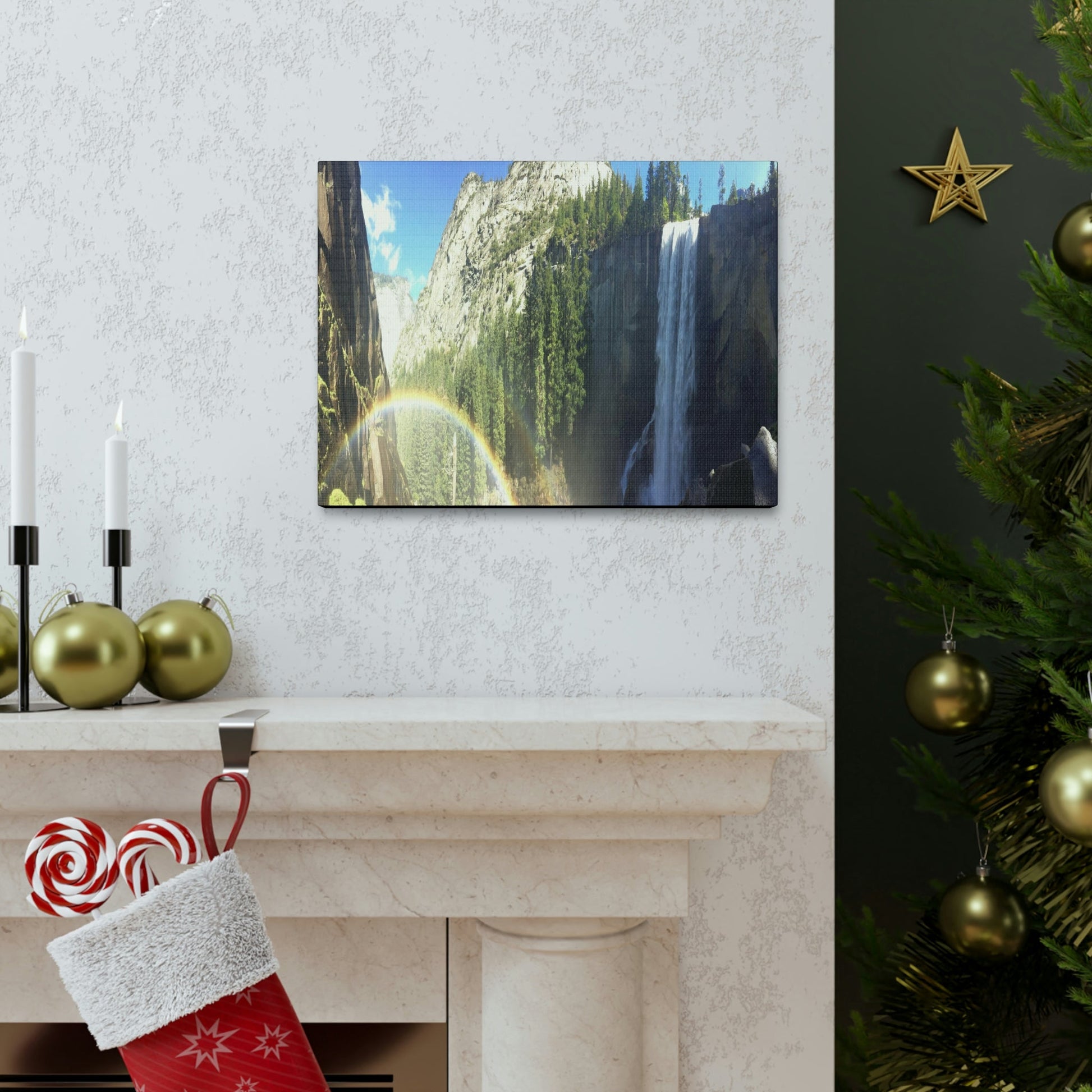 Canvas Gallery Wraps - The US National Parks - Yosemite Falls - California - USA NPS - Green Forest Home