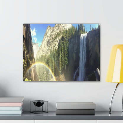 Canvas Gallery Wraps - The US National Parks - Yosemite Falls - California - USA NPS - Green Forest Home