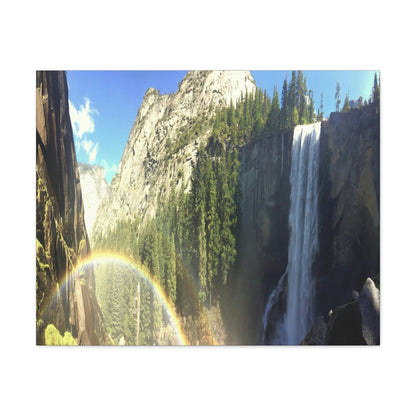 Canvas Gallery Wraps - The US National Parks - Yosemite Falls - California - USA NPS - Green Forest Home